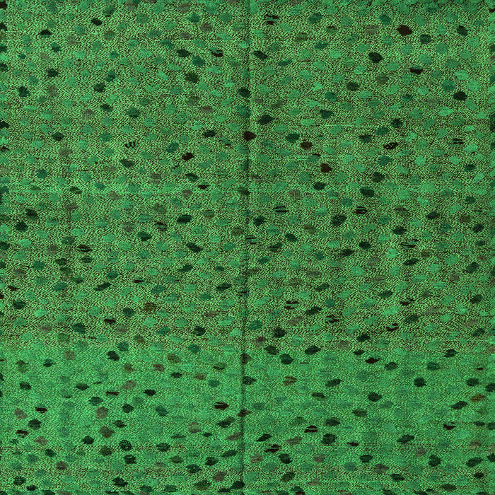 Square Abstract Green Modern Rug, abs4368grn