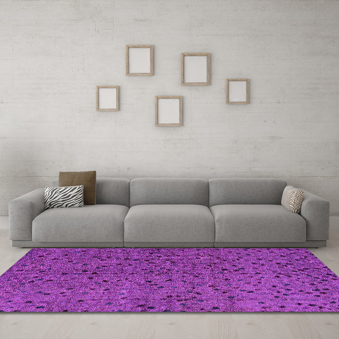 Machine Washable Abstract Pink Modern Rug in a Living Room, wshabs4368pnk