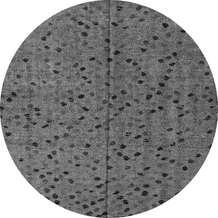 Round Abstract Gray Modern Rug, abs4368gry