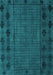 Abstract Turquoise Modern Rug, abs4369turq