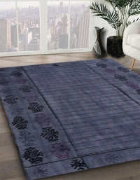 Abstract Purple Modern Rug, abs4369