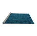 Sideview of Machine Washable Abstract Light Blue Modern Rug, wshabs4369lblu