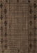 Machine Washable Abstract Brown Modern Rug, wshabs4369brn