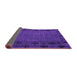 Sideview of Abstract Purple Modern Rug, abs4369pur