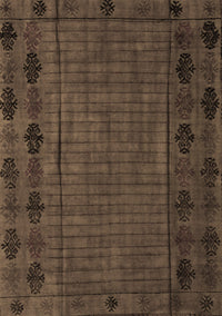 Abstract Brown Modern Rug, abs4369brn