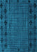 Machine Washable Abstract Light Blue Modern Rug, wshabs4369lblu