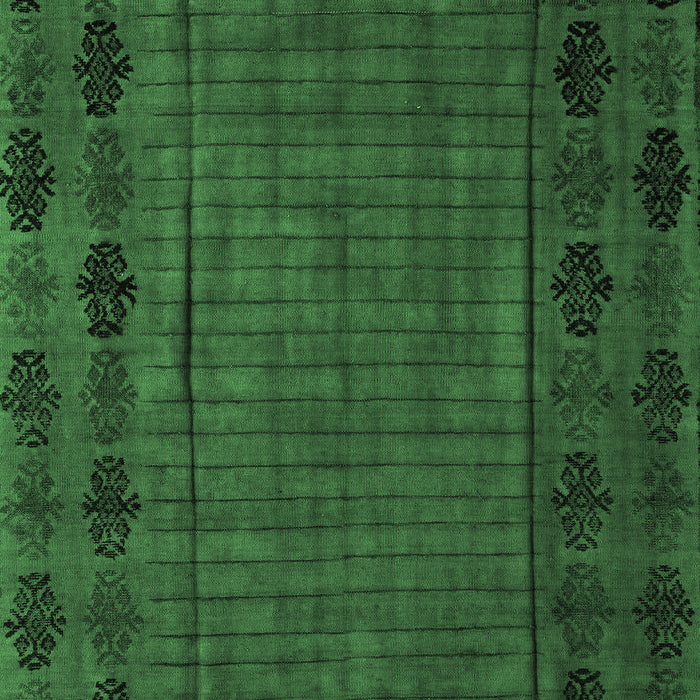 Machine Washable Abstract Emerald Green Modern Area Rugs, wshabs4369emgrn