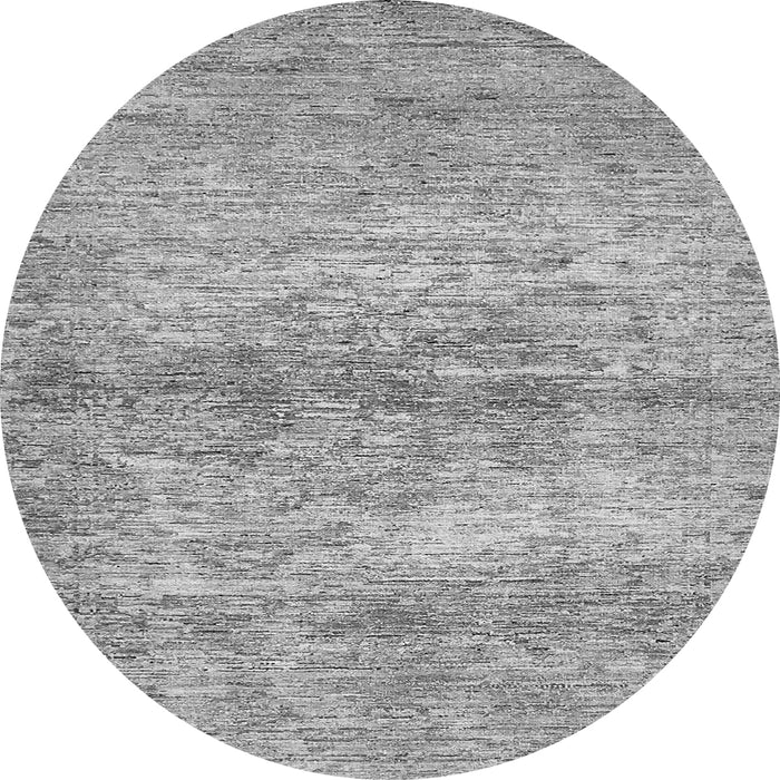 Round Abstract Gray Modern Rug, abs436gry