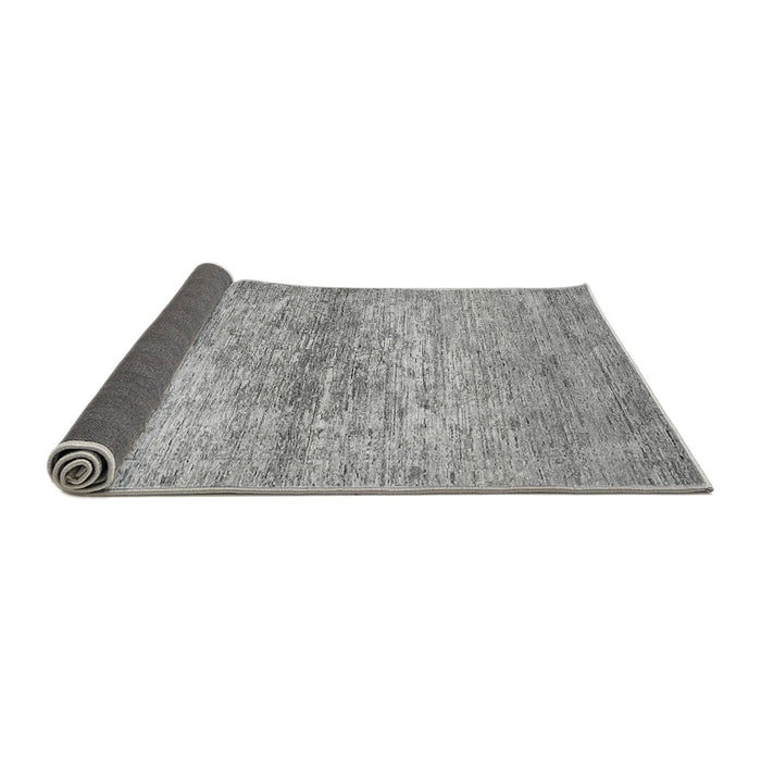 Sideview of Abstract Gray Modern Rug, abs436gry