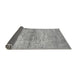 Sideview of Abstract Gray Modern Rug, abs436gry