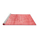 Modern Red Washable Rugs