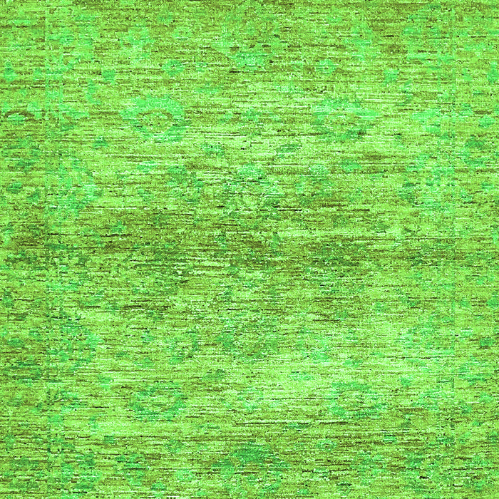 Machine Washable Abstract Green Modern Area Rugs, wshabs436grn