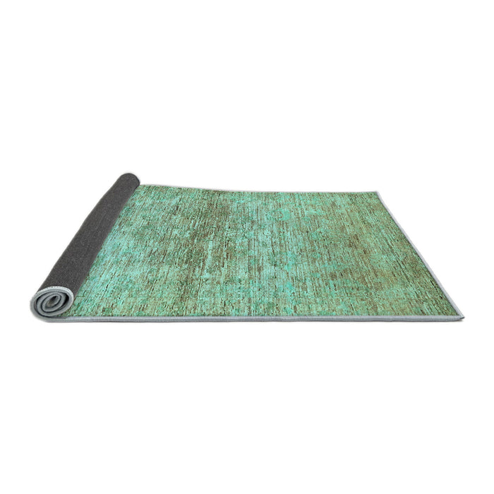 Sideview of Abstract Light Blue Modern Rug, abs436lblu