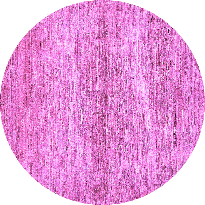 Round Abstract Purple Modern Rug, abs436pur