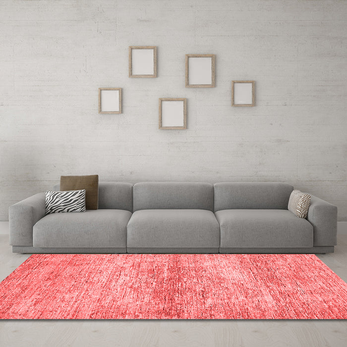 Modern Red Washable Rugs