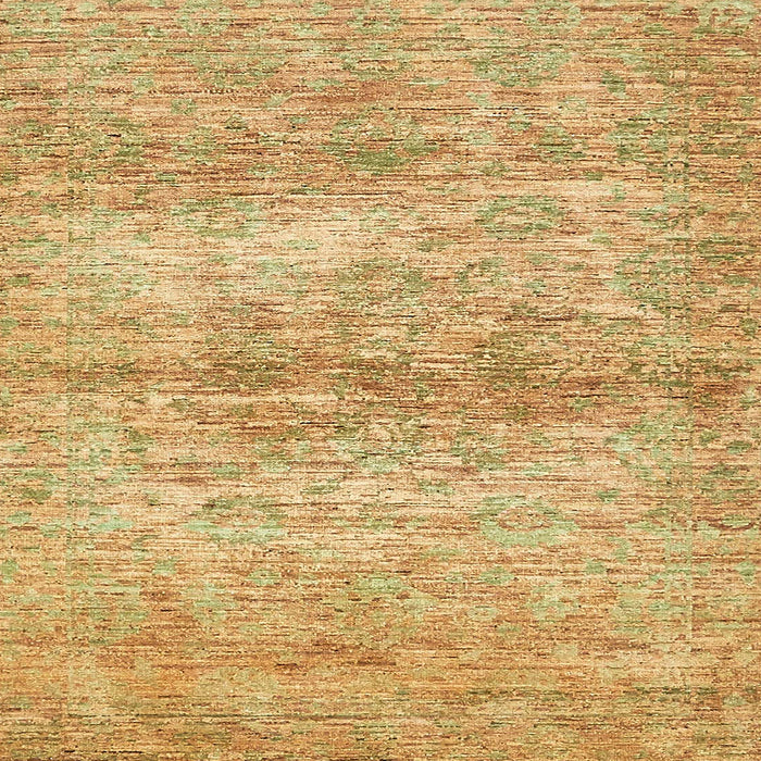 Square Abstract Chrome Gold Yellow Modern Rug, abs436