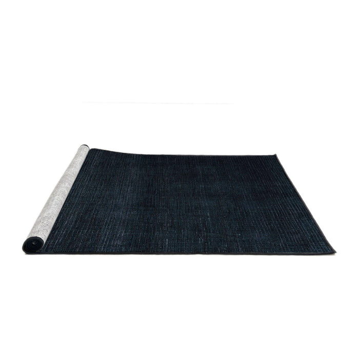 Sideview of Machine Washable Abstract Black Rug, wshabs4370