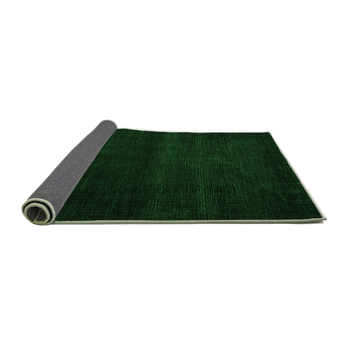 Sideview of Abstract Green Modern Rug, abs4370grn