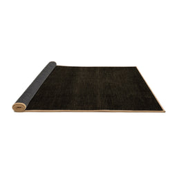 Sideview of Abstract Brown Modern Rug, abs4370brn