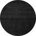 Round Machine Washable Abstract Gray Modern Rug, wshabs4370gry