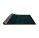 Sideview of Abstract Turquoise Modern Rug, abs4370turq