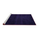 Sideview of Machine Washable Abstract Purple Modern Area Rugs, wshabs4370pur