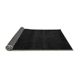 Sideview of Abstract Gray Modern Rug, abs4370gry