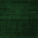 Square Abstract Green Modern Rug, abs4370grn