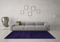 Machine Washable Abstract Purple Modern Rug, wshabs4370pur