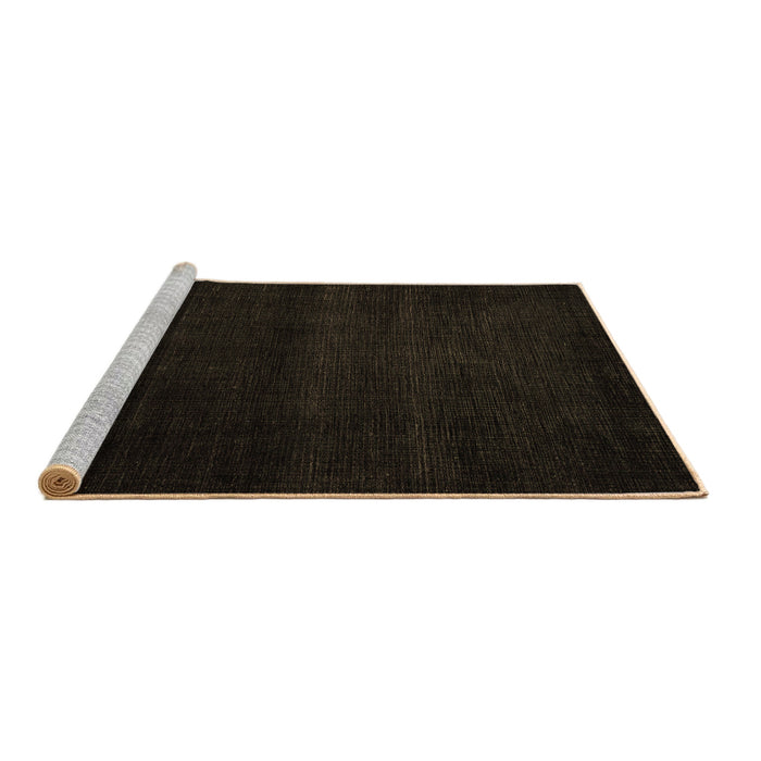 Sideview of Machine Washable Abstract Brown Modern Rug, wshabs4370brn