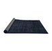 Sideview of Abstract Blue Modern Rug, abs4371