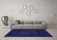 Machine Washable Abstract Blue Modern Rug, wshabs4371blu