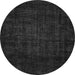 Round Machine Washable Abstract Gray Modern Rug, wshabs4371gry