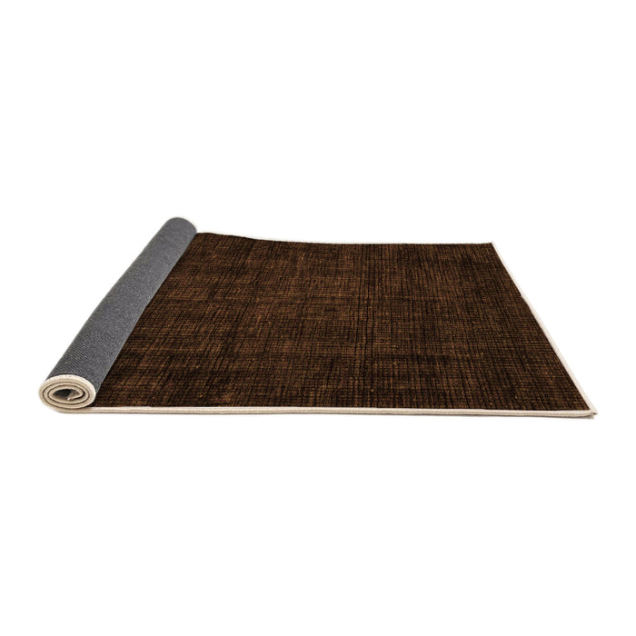 Sideview of Abstract Orange Modern Rug, abs4371org