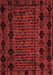 Abstract Red Modern Area Rugs