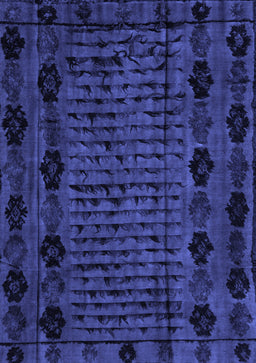 Abstract Blue Modern Rug, abs4372blu