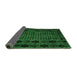 Sideview of Abstract Green Modern Rug, abs4372grn