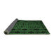 Sideview of Abstract Emerald Green Modern Rug, abs4372emgrn