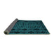 Sideview of Abstract Turquoise Modern Rug, abs4372turq