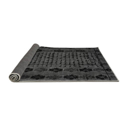 Sideview of Abstract Gray Modern Rug, abs4372gry