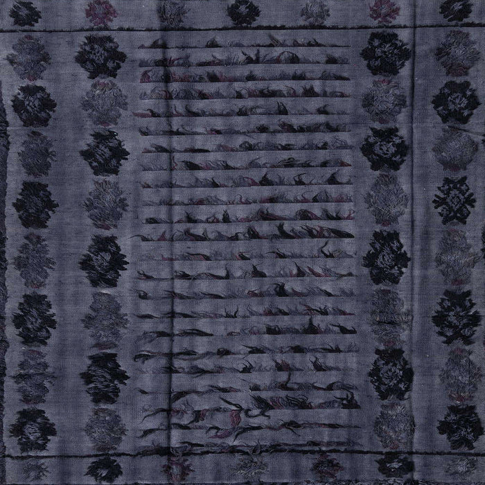 Square Machine Washable Abstract Night Blue Rug, wshabs4372