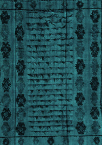 Abstract Turquoise Modern Rug, abs4372turq