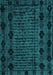 Abstract Turquoise Modern Rug, abs4372turq