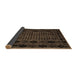 Sideview of Abstract Brown Modern Rug, abs4372brn