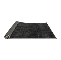 Sideview of Abstract Gray Modern Rug, abs4373gry