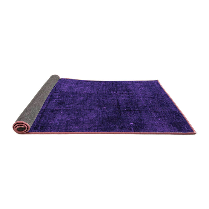 Sideview of Abstract Purple Modern Rug, abs4373pur