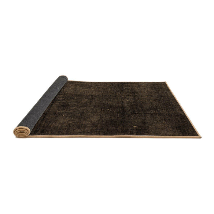 Sideview of Abstract Brown Modern Rug, abs4373brn
