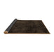 Sideview of Abstract Brown Modern Rug, abs4373brn