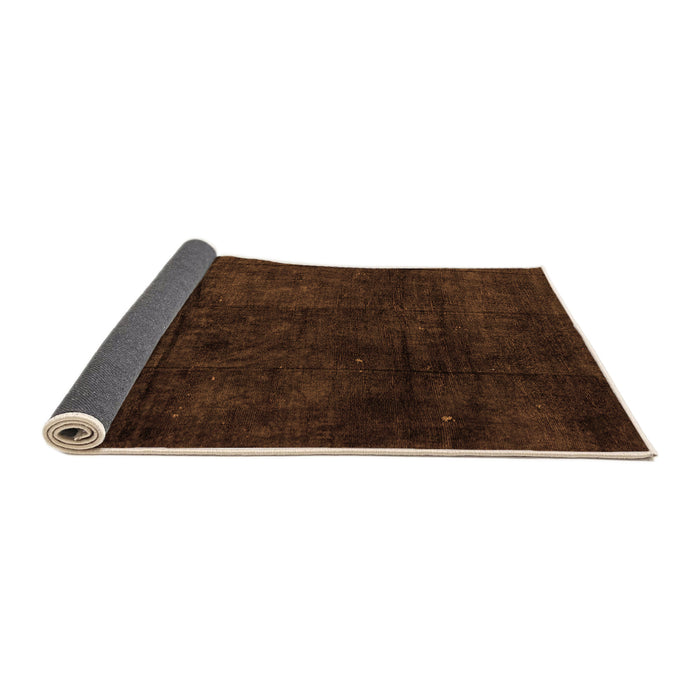 Sideview of Abstract Orange Modern Rug, abs4373org