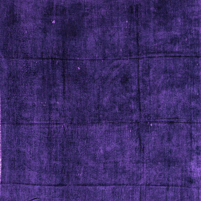 Square Machine Washable Abstract Purple Modern Area Rugs, wshabs4373pur
